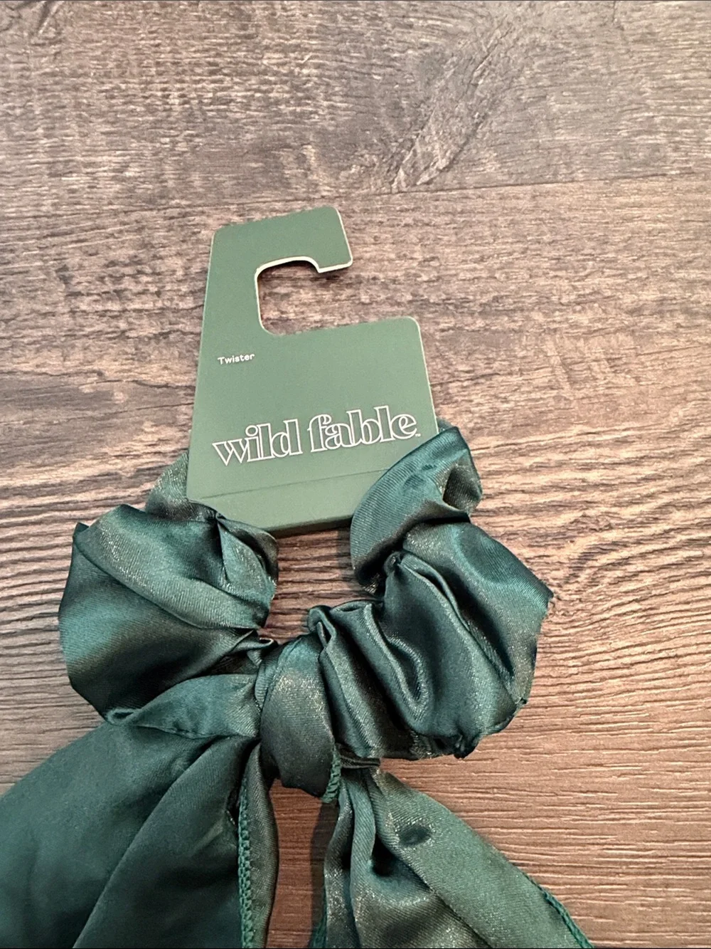 Wild Fable Hunter Green Satin Game Day Hair Bow Scrunchie